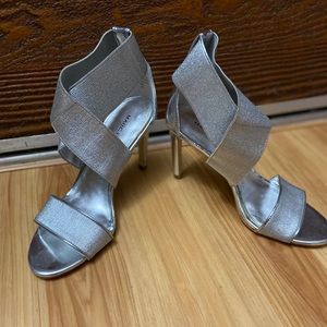 Marc fisher silver heels